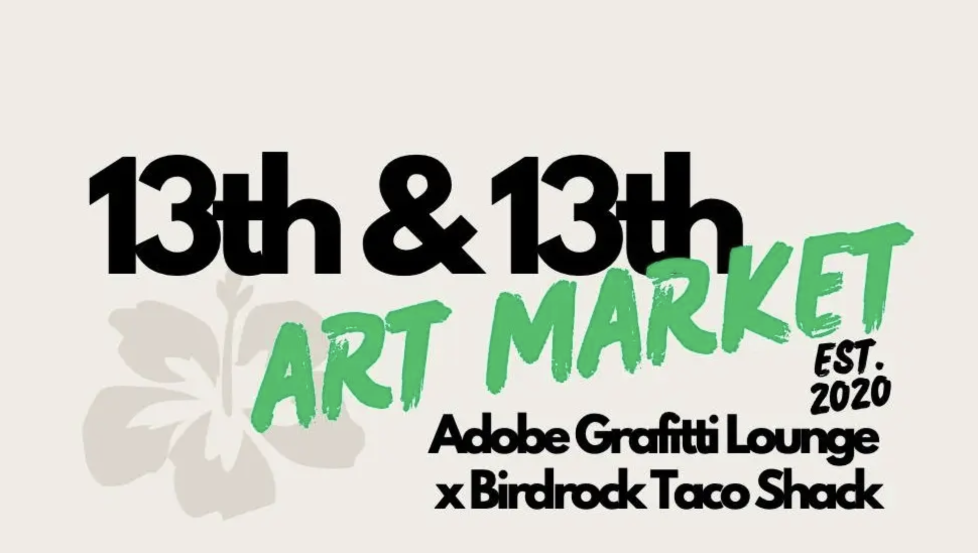 13th & 13th art market logo and graphic